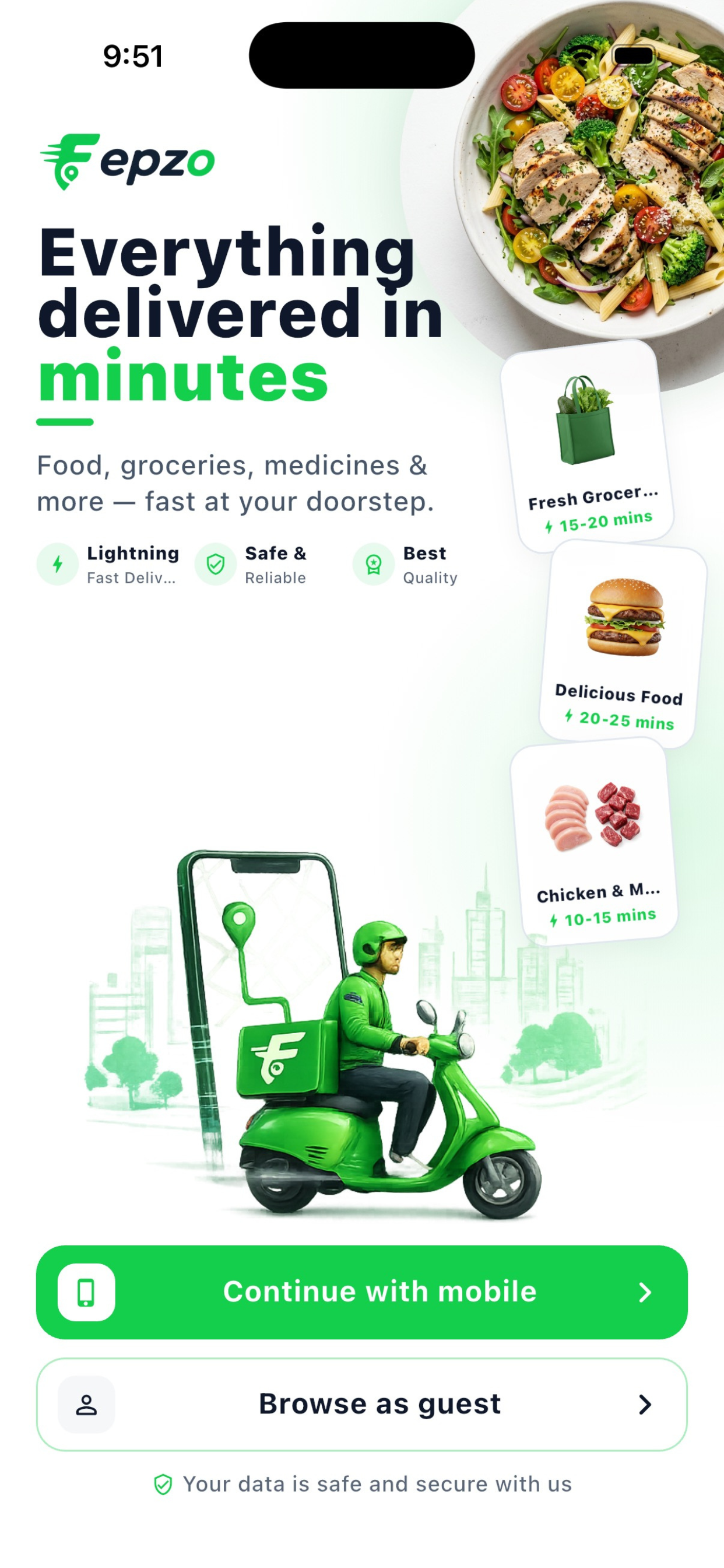 Fepzo customer app — order tracking